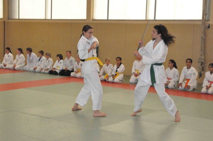 Entrainement enfant, défense contre baton